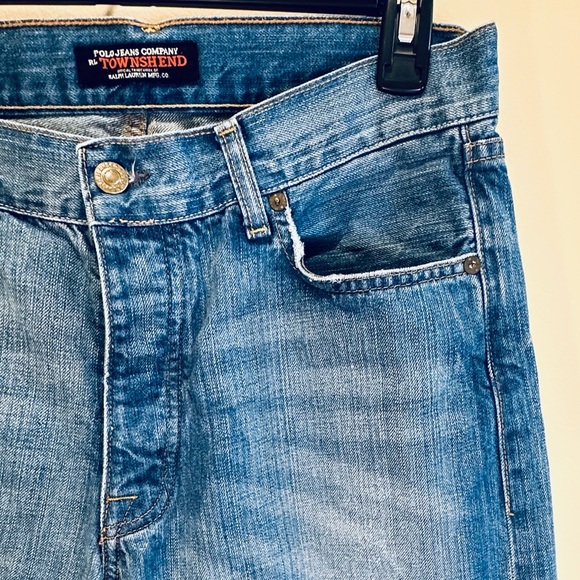 🌟2xHP🌟Ralph Lauren Polo Jeans Co Townshend Fit Mens 33 x 28 Slim Button Fly - Picture 3 of 11